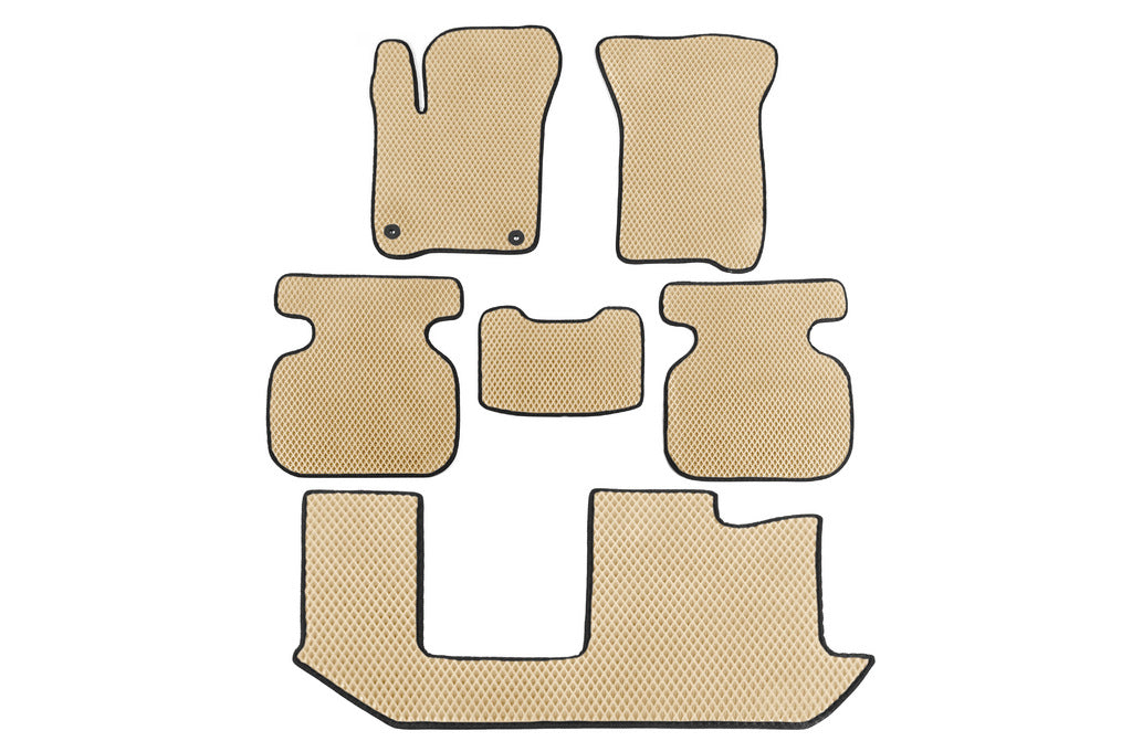 EVA Floor Mats (3 Rows, Beige) for Dodge Journey 2008-2020 - image 1