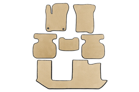 EVA Floor Mats (3 Rows, Beige) for Fiat Freemont 2011-2016 - image 1