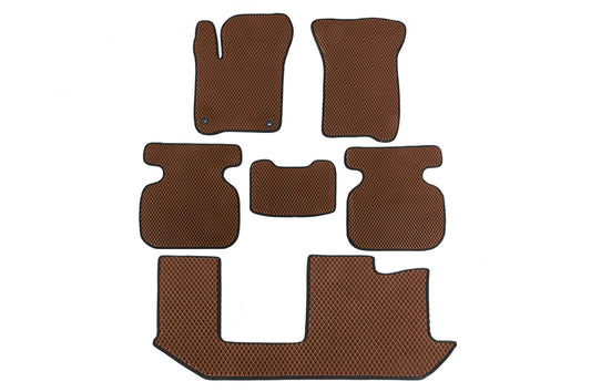EVA Floor Mats (3 Rows, Brown) for Dodge Journey 2008-2020 - image 1