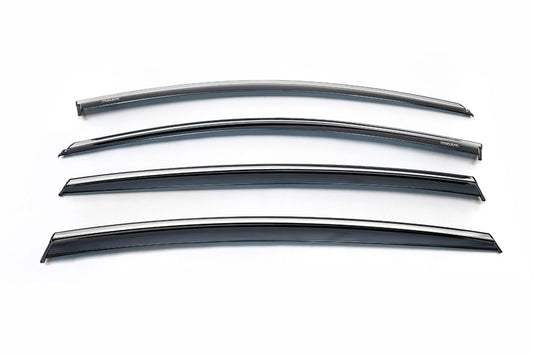 Window Deflectors with Chrome Trim SD (4 pcs, Niken) for Opel Insignia 2017-2022 - image 2