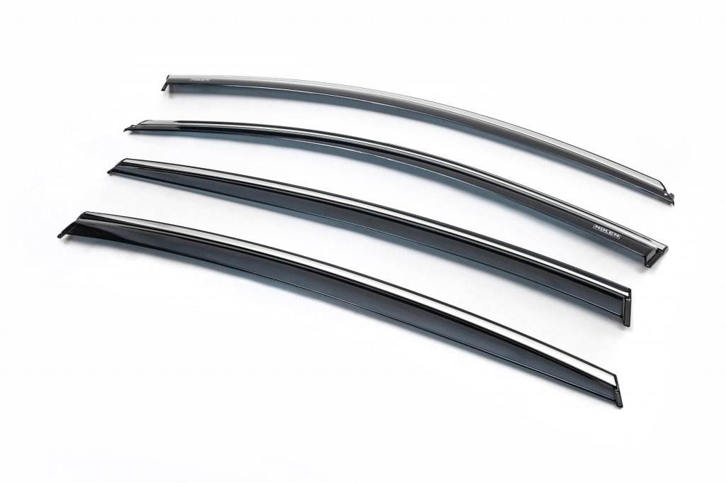 Visors with chrome SD (4 pcs, Niken) for Opel Insignia 2017-2022 - Reelken Auto