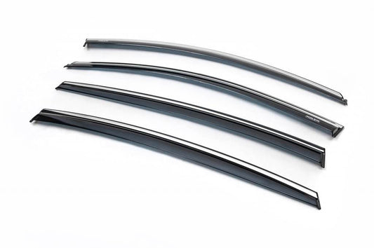 Visors with chrome SD (4 pcs, Niken) for Opel Insignia 2017-2022 - Reelken Auto