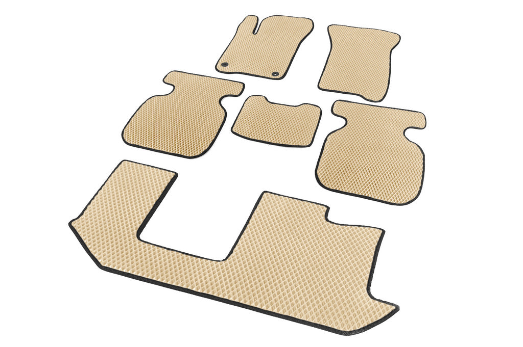 EVA Floor Mats (3 Rows, Beige) for Dodge Journey 2008-2020 - image 2