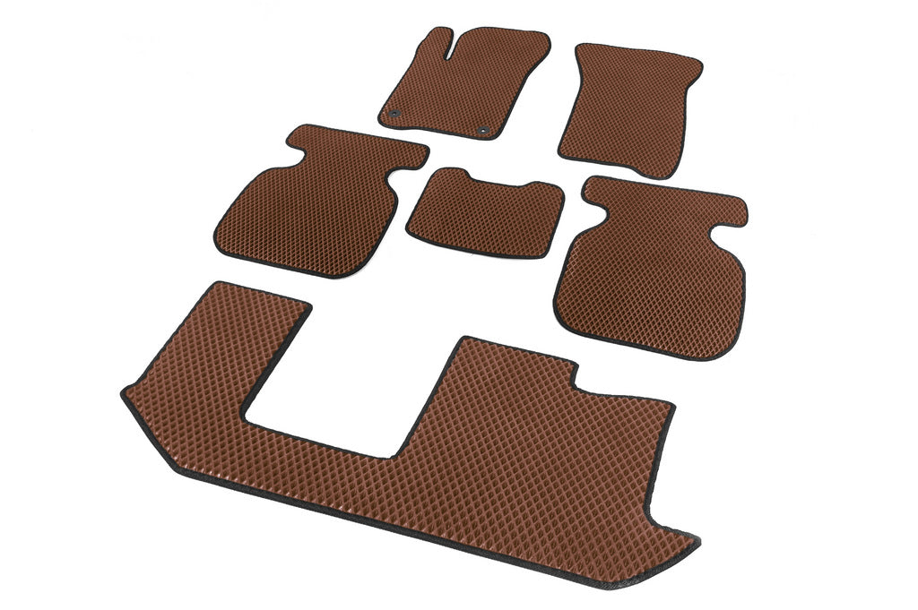 EVA Floor Mats (3 Rows, Brown) for Fiat Freemont 2011-2016 - image 2
