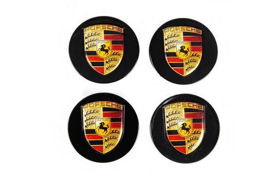 Plugs for 76/71mm discs black (4 pcs.) for Porsche - Reelken Auto