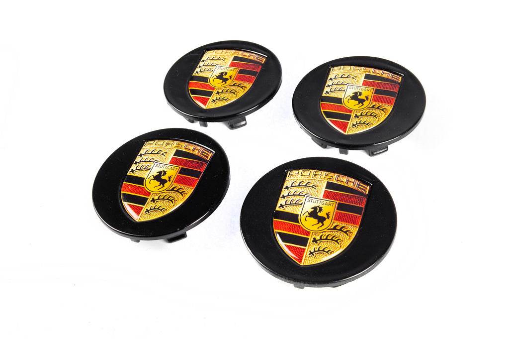 Plugs for 76/71mm discs black (4 pcs.) for Porsche - Reelken Auto