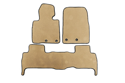 EVA V-2 polyurethane mats (2012-2021, Beige) for Toyota Land Cruiser 200 - image 1