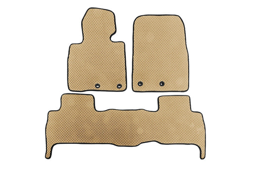 EVA V-2 polyurethane mats (2012-2021, Beige) for Toyota Land Cruiser 200 - image 1