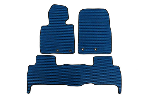 EVA V-2 polyurethane floor mats (2012-2021, Blue) for Toyota Land Cruiser 200 - image 1