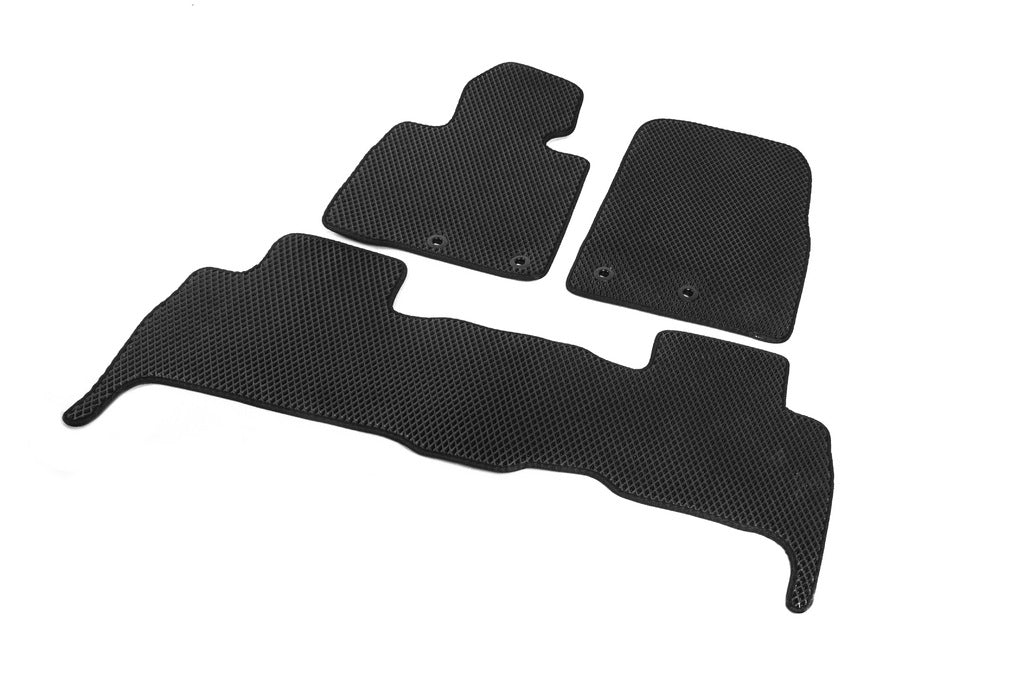 EVA V-2 polyurethane floor mats (2012-2021, Black) for Toyota Land Cruiser 200 - image 2