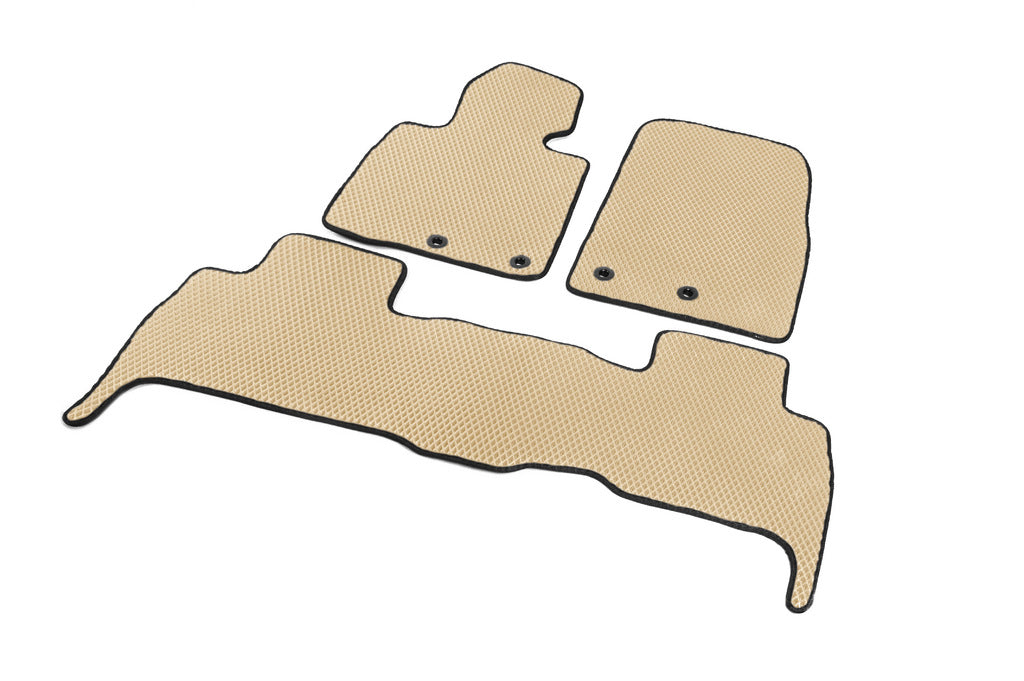 EVA Floor Mats V-2 (2012-2021, Beige) for Toyota Land Cruiser 200 2007-2021 - image 2