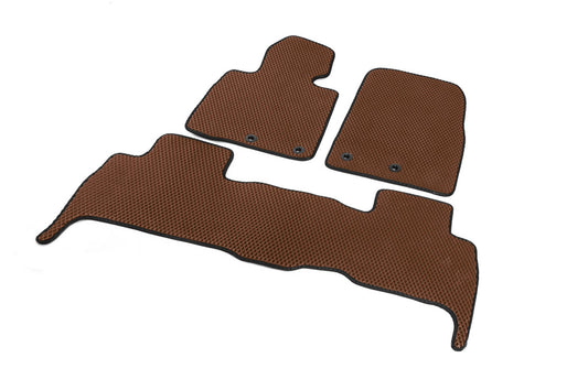 EVA V-2 polyurethane floor mats (2012-2021, Brown) for Toyota Land Cruiser 200 - image 2