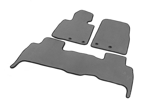 EVA V-2 polyurethane floor mats (2012-2021, Gray) for Toyota Land Cruiser 200 - image 2