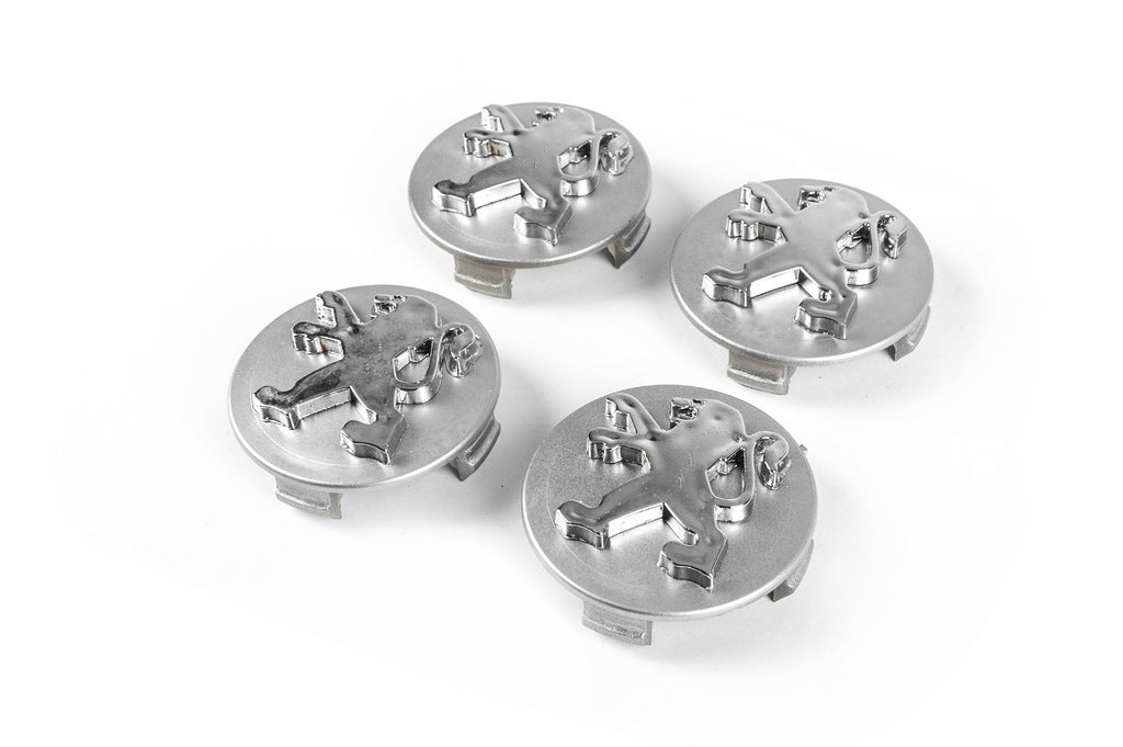 Wheel center caps 60/58 mm p02011 (4 pcs) for Peugeot - image 1