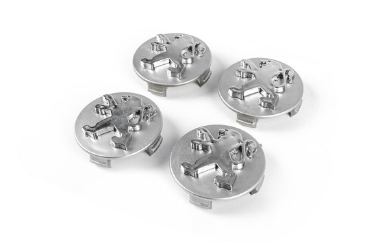 Wheel center caps 60/58 mm p02011 (4 pcs) for Peugeot - image 1