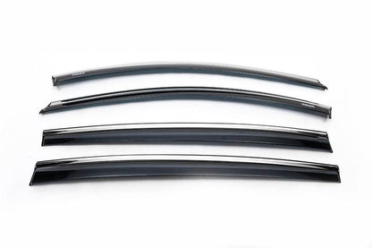 Chromium HB deflectors (4 pieces, Niken) for Renault Megane III 2009-2016 - Reelken Auto