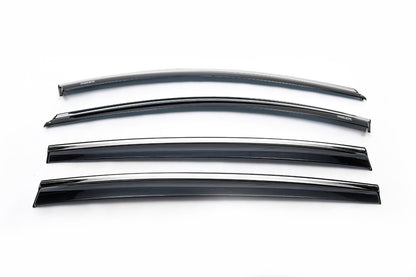 Window Deflectors with Chrome Trim HB (4 pcs, Niken) for Renault Megane III 2009-2016 - image 2