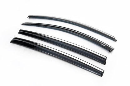 Chromium HB deflectors (4 pieces, Niken) for Renault Megane III 2009-2016 - Reelken Auto