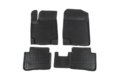 Rubber floor mats with edge (4 pcs, Polytep) for Hyundai Accent 2006-2010 - image 1