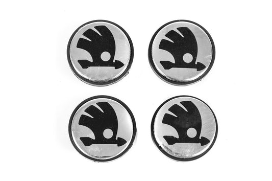 Wheel center caps 65/56mm sk6556 (4 pcs) for Skoda - image 2