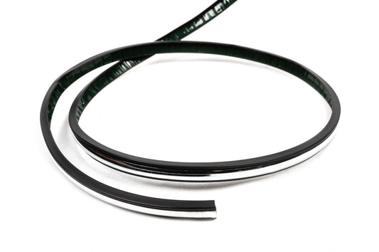 Black door molding with chrome strip by the meter sal32 (1 meter, 13.5 mm) - image 1