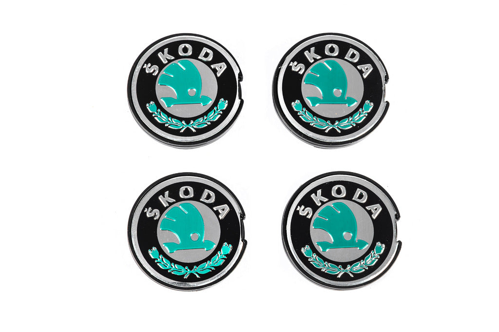 Wheel center caps 56/51mm sk5651 (4 pcs) for Skoda - image 2
