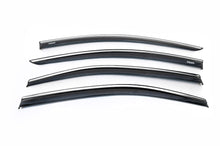 Window deflectors with chrome trim (4 pcs, Niken) for Toyota Corolla 2019- - image 2