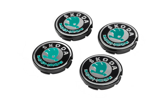 Wheel center caps 56/51mm sk5651 (4 pcs) for Skoda - image 1