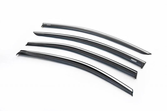 Window vents with chrome (4 PCs, Niken) for Toyota Corolla 2019↗︎ - Reelken Auto