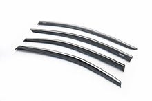 Window deflectors with chrome trim (4 pcs, Niken) for Toyota Corolla 2019- - image 1