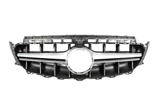 Front Grille in E63 AMG Design Silver (for Avantgarde/AMG-Line/E43/E53 2016-2020) for Mercedes E-class coupe C238 2016-2024 - image 1