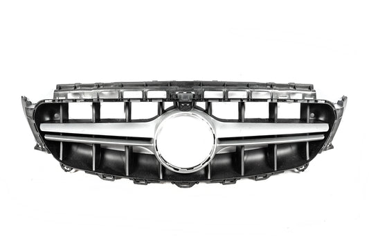 Front Grille in E63 AMG Silver Design (for Avantgarde/AMG-Line/E43 AMG/E53 AMG 2016-2019) for Mercedes E-сlass W213 2016-2023 - image 1