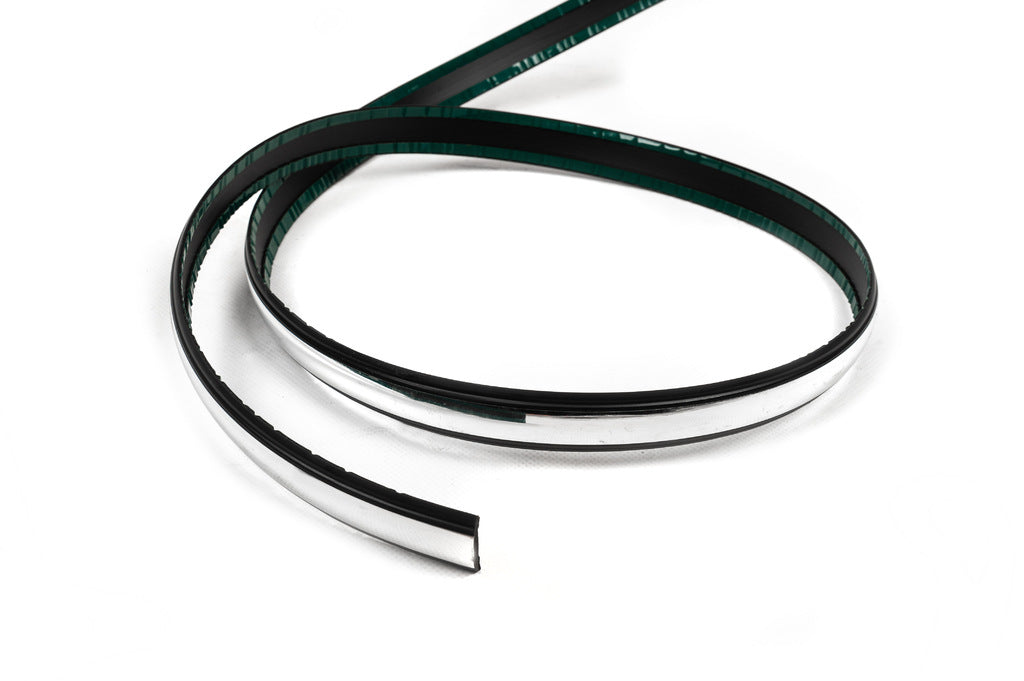 Black door molding with chrome strip by the meter sal35 (1 meter, 26 mm) - image 1