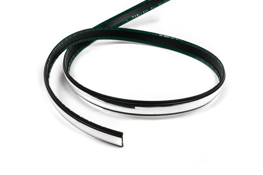 Black door molding with chrome strip by the meter sal35 (1 meter, 26 mm) - image 1