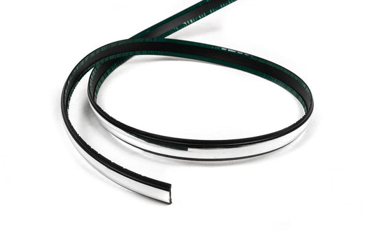 Black molding with chrome strip per meter sal35 (1 meter, 26 mm) - Reelken Auto