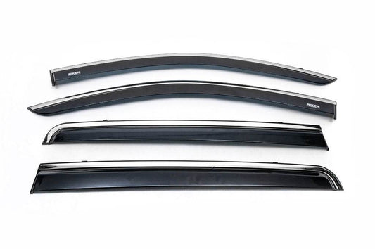 Chromed visors (4 pieces, Niken) for Dacia Lodgy 2012-2022 - Reelken Auto