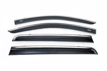 Window deflectors with chrome trim (4 pcs, Niken) for Dacia Lodgy 2012-2022 - image 2