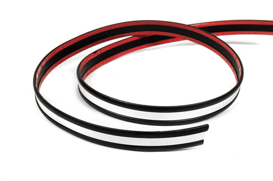 Clearance Black door molding with chrome strip by the meter sal16a (1 meter, 27 mm) - image 1