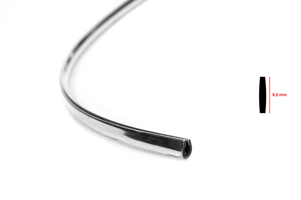 Chrome trim by the meter U-shaped sal19a (1 meter, 8.5 mm) - image 3