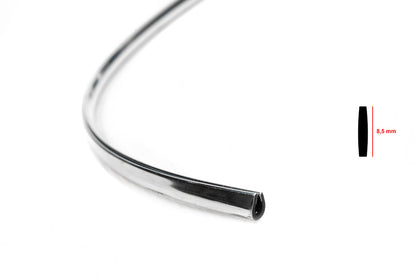 Chrome trim by the meter U-shaped sal19a (1 meter, 8.5 mm) - image 3