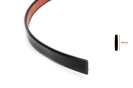 Black molding per meter sal7B (1 meter, 18.5 mm) - Reelken Auto