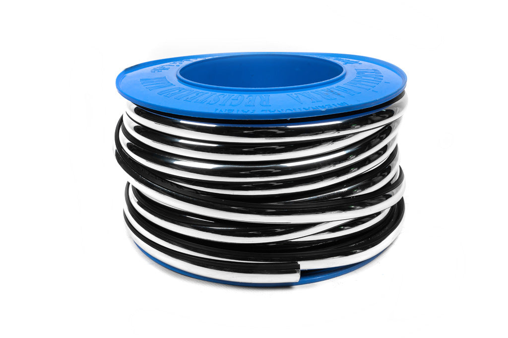 Black door molding with chrome strip by the meter sal122 (1 meter, 19 mm) - image 3