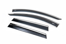 Window deflectors with chrome trim (4 pcs, Niken) for Renault Duster 2018-2024 - image 1