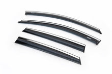 Window Deflectors with Chrome Trim HB (4 pcs, Niken) for Volkswagen Polo 2010-2017 - image 1