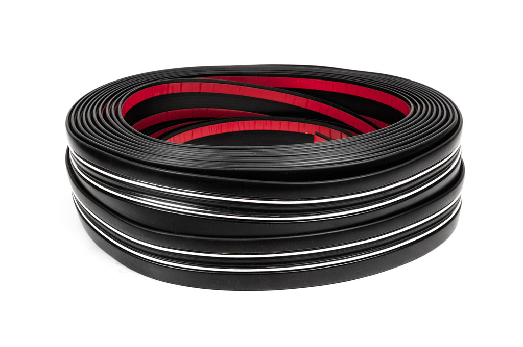 Black door molding with chrome strip by the meter sal97 (1 meter, 54 mm) - image 3