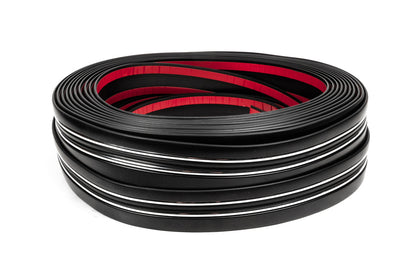 Black door molding with chrome strip by the meter sal97 (1 meter, 54 mm) - image 3