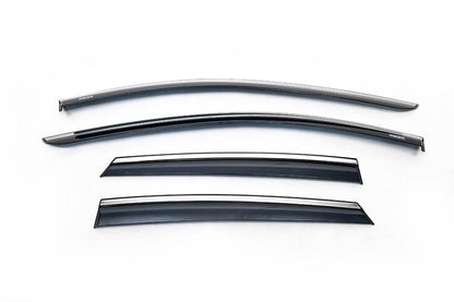 Window vents with chrome (4 PCs, Niken) for Seat Leon 2013-2020 - Reelken Auto