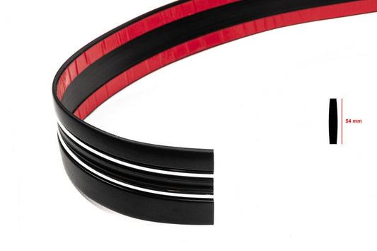 Black molding with chrome strip per meter sal97 (1 meter, 54 mm) - Reelken Auto