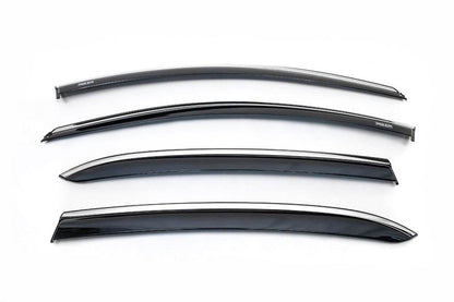 Window vents with chrome HB (4 PCs, Niken) for Renault Megane IV 2016-2025 - Reelken Auto