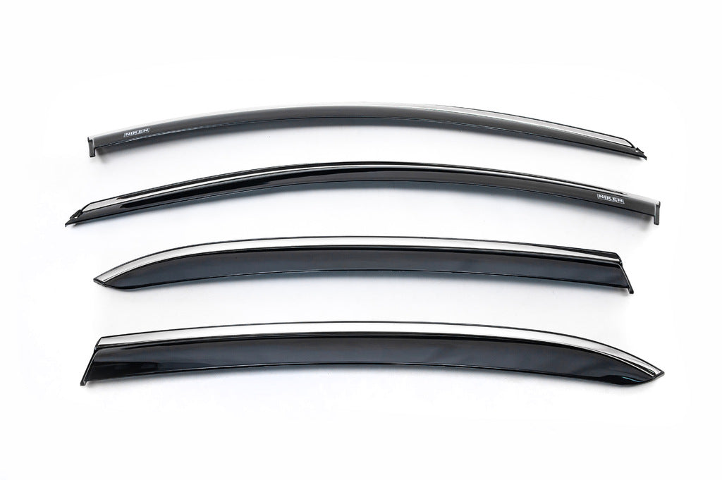 Window Deflectors with Chrome Trim HB (4 pcs, Niken) for Renault Megane IV 2016-2025 - image 3